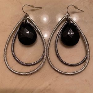 Silver Tear Drop Earrings